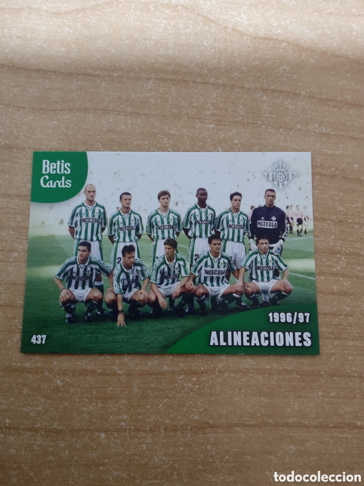 Figurine di Calcio: 437 ALINEACIONES 1996 1997 REAL BETIS HOLY CARDS 2024 2025