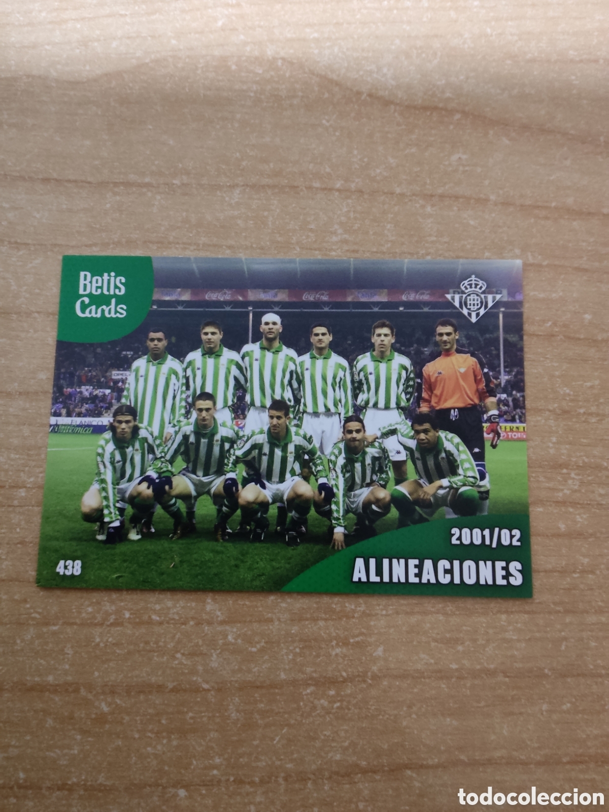 Figurine di Calcio: 438 ALINEACIONES 2001 2002 REAL BETIS HOLY CARDS 2024 2025