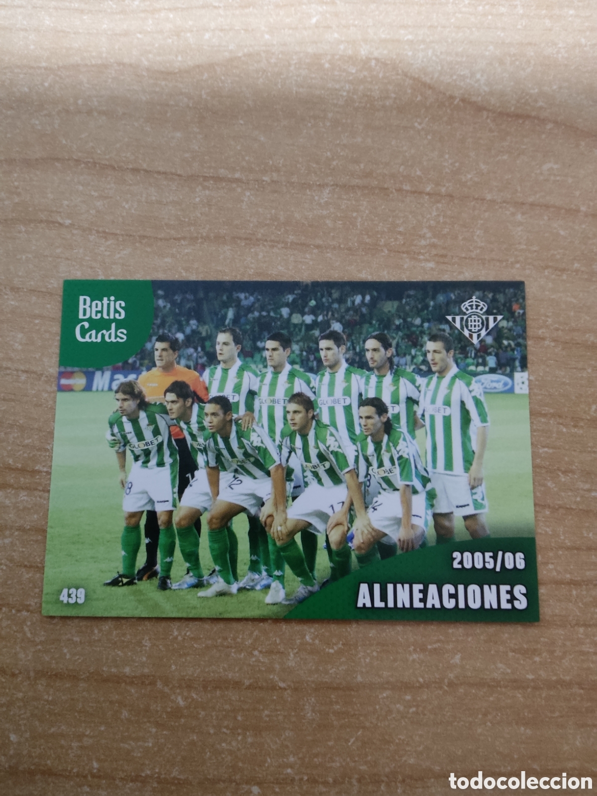 Figurine di Calcio: 439 ALINEACIONES 2005 2006 REAL BETIS HOLY CARDS 2024 2025