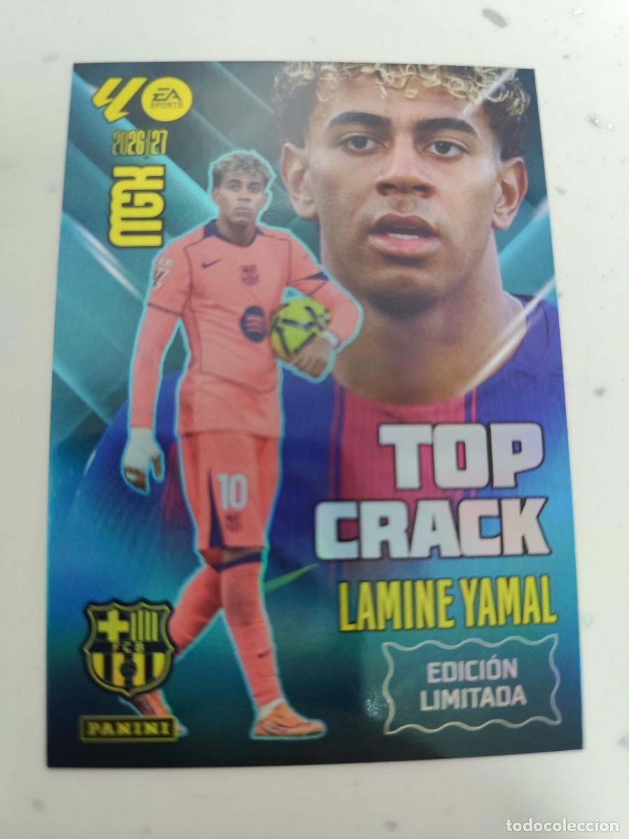 Cromos de f&uacute;tbol: Megacracks 2026/27. Top crack. Lamine Yamal - Barcelona - Edici&oacute;n limitada