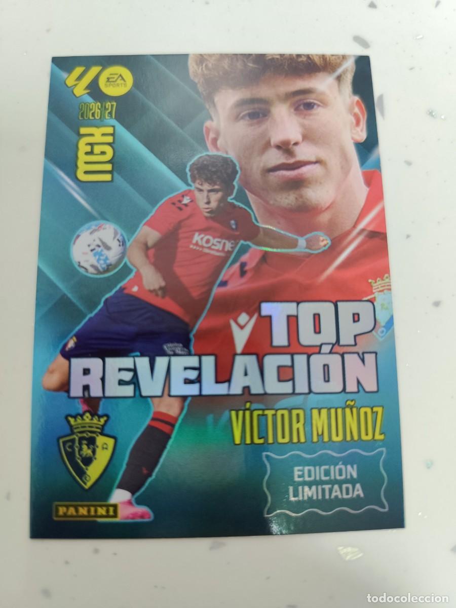 Cromos de f&uacute;tbol: Megacracks 2026/27. Top revelaci&oacute;n. V&iacute;ctor Mu&ntilde;oz - Osasuna - Edici&oacute;n limitada