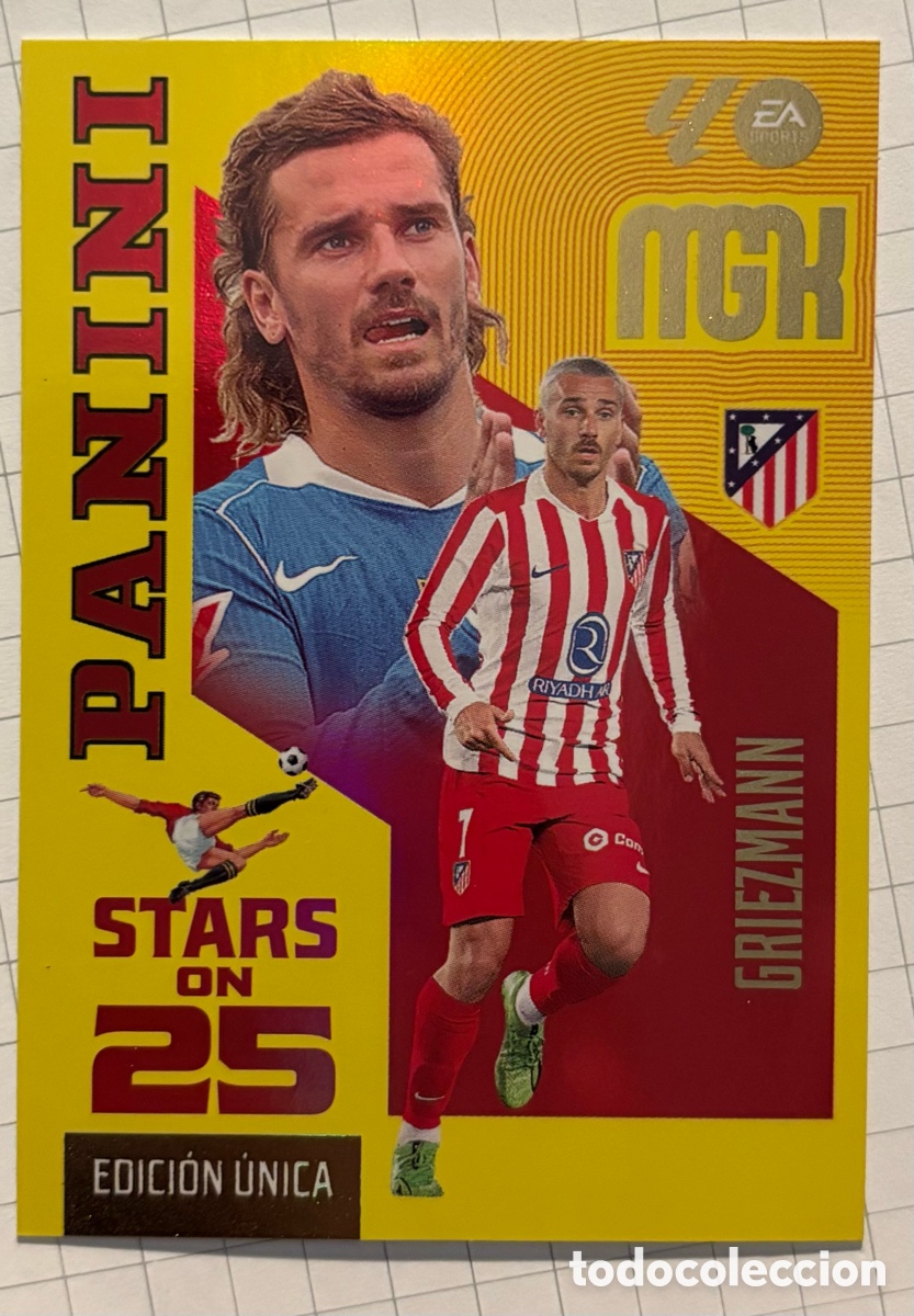 Cromos de f&uacute;tbol: GRIEZMANN (ATL&Eacute;TICO MADRID). CARTA STARS OF 25 EDICI&Oacute;N &Uacute;NICA PANINI MEGACRACKS MGK 26/27. #443