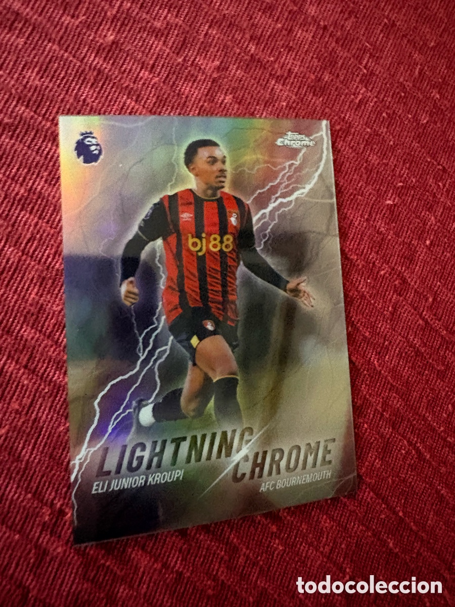 Cromos de f&uacute;tbol: Eli junior kruopi 2025-2026 tops chrome premier league