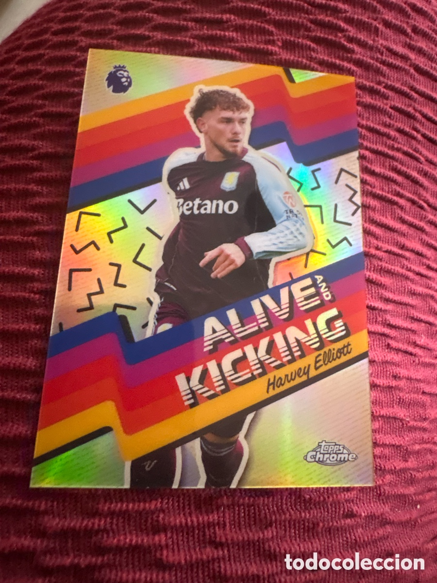 Cromos de f&uacute;tbol: 2025-2026 topps chrome premier league -alive and kicking harvey elliot #Ak-1