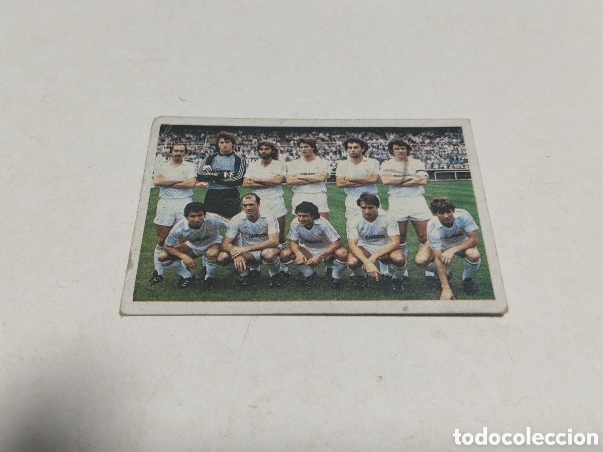 Cromos de f&uacute;tbol: Cromo F&uacute;tbol 84 Cano 1983 , Real Madrid ,Con Rayadura de Lapiz, y Doblez en el ladodearribaizquierda