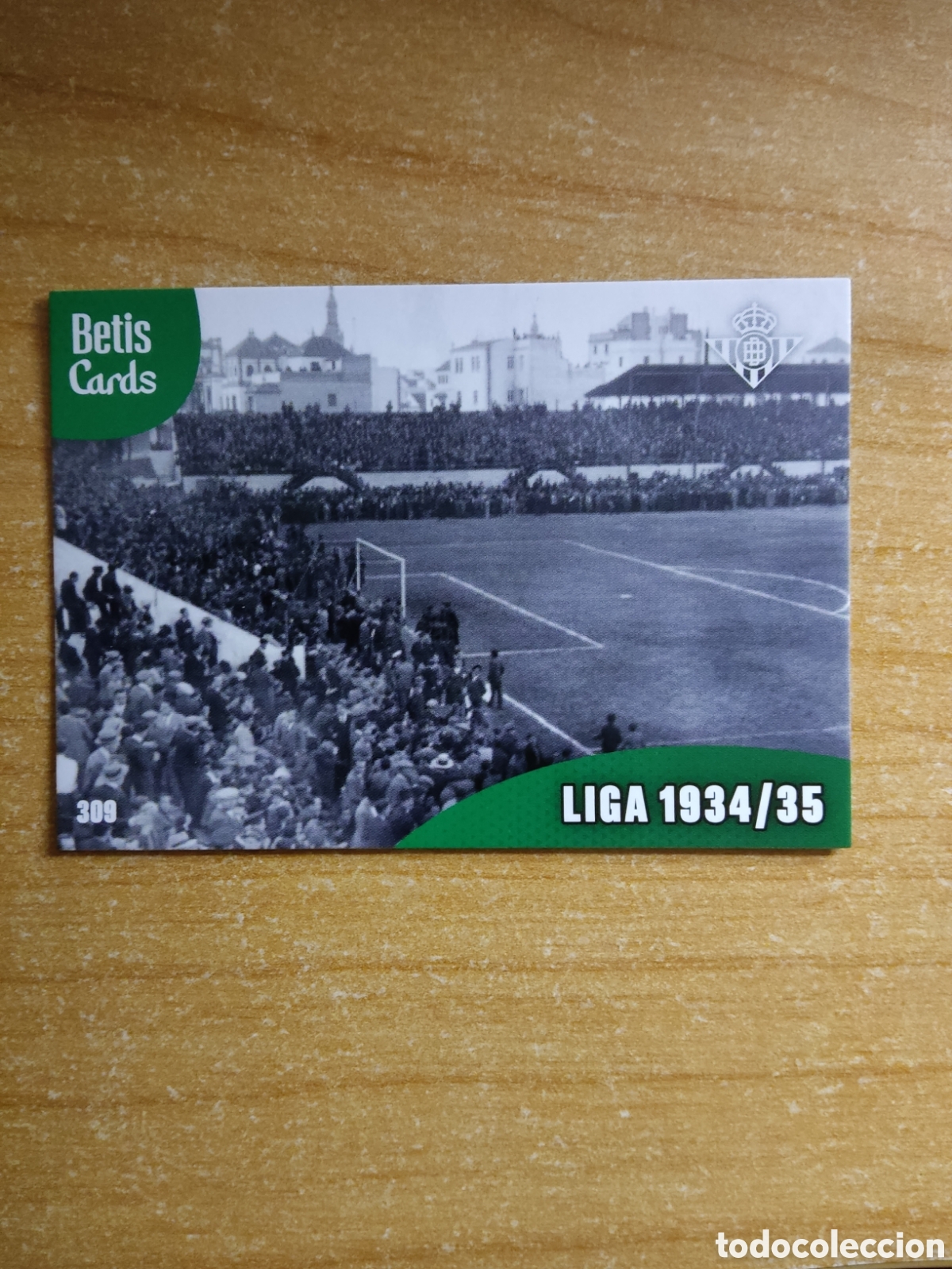 Cromos de f&uacute;tbol: 309 LIGA 1934 1935 REAL BETIS HOLY CARDS 2024 2025