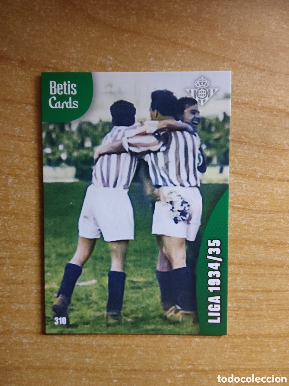 Cromos de f&uacute;tbol: 310 LIGA 1934 1935 REAL BETIS HOLY CARDS 2024 2025