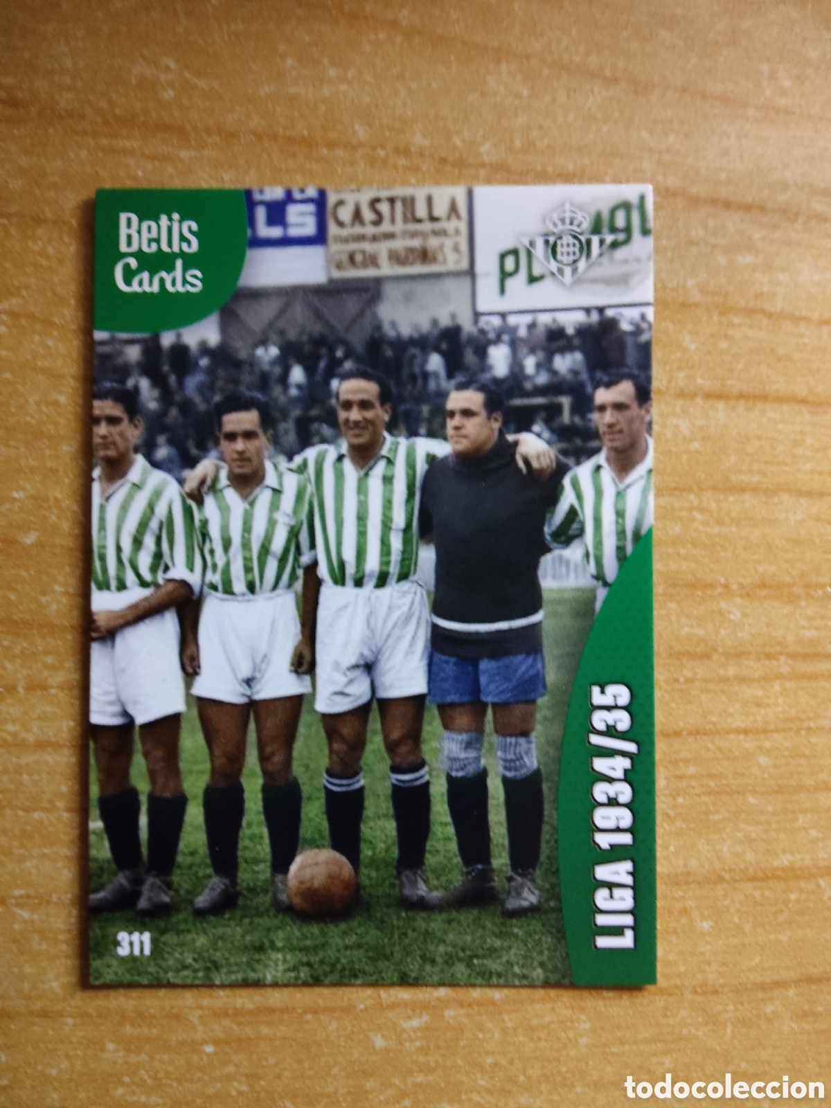 Cromos de f&uacute;tbol: 311 LIGA 1934 1935 REAL BETIS HOLY CARDS 2024 2025