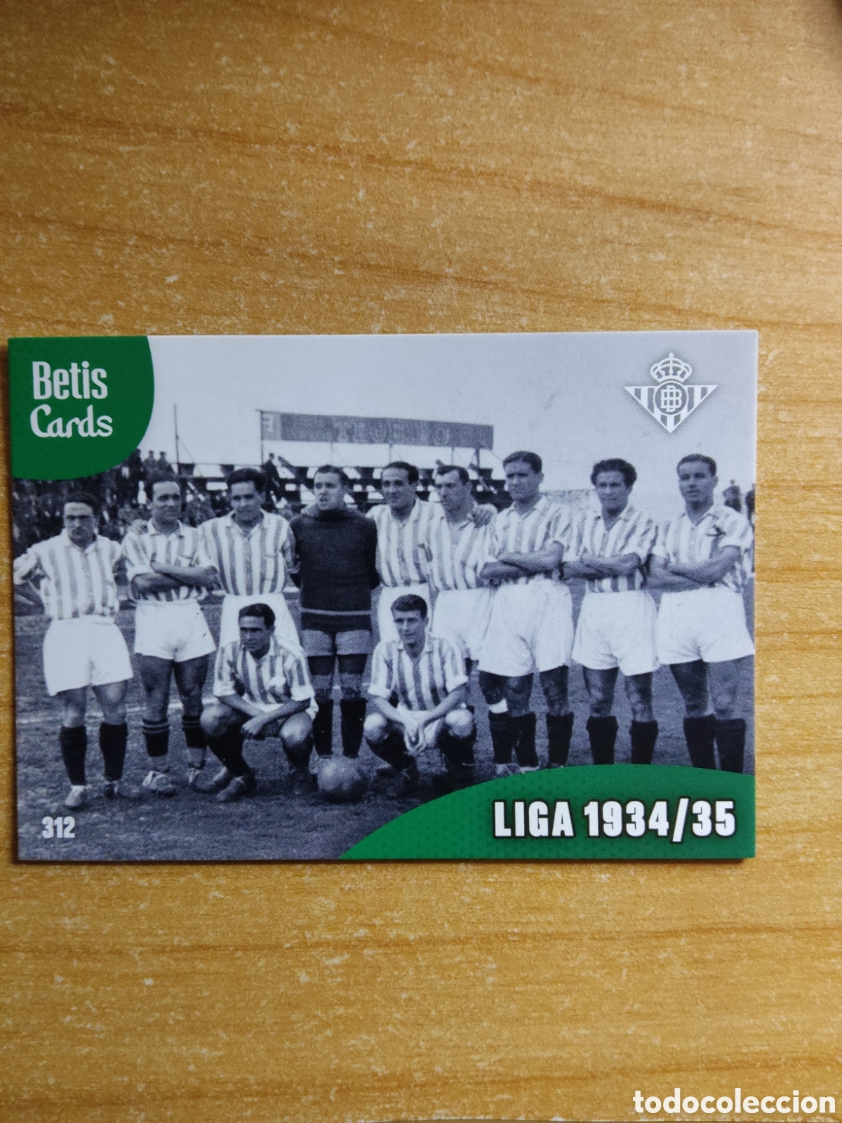 Cromos de f&uacute;tbol: 312 LIGA 1934 1935 REAL BETIS HOLY CARDS 2024 2025