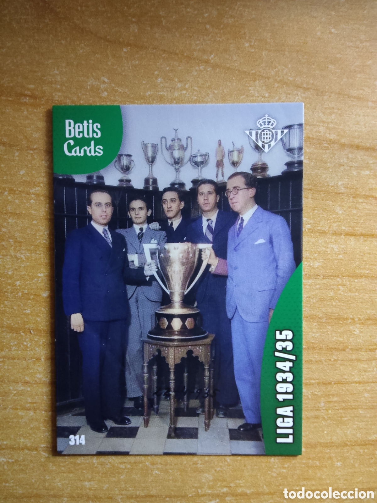Cromos de f&uacute;tbol: 314 LIGA 1934 1935 REAL BETIS HOLY CARDS 2024 2025