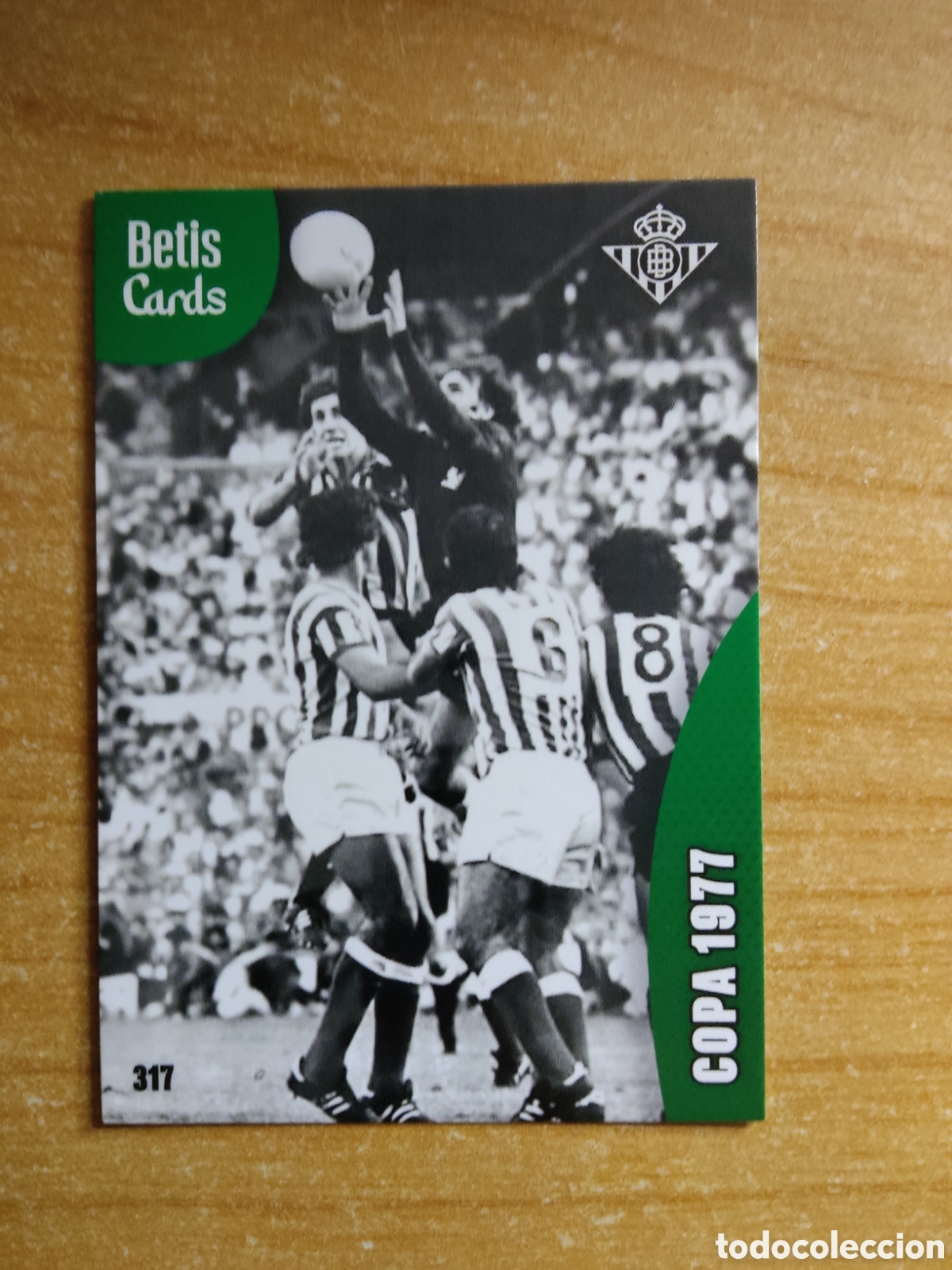 Cromos de f&uacute;tbol: 317 COPA 1977 REAL BETIS HOLY CARDS 2024 2025