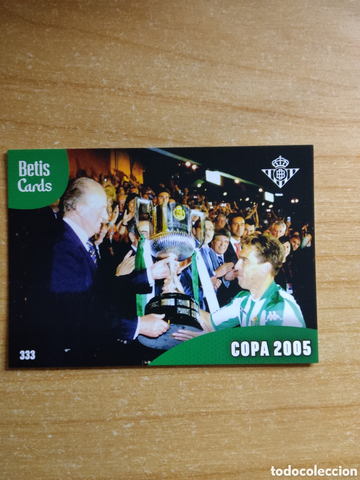 Cromos de f&uacute;tbol: 333 COPA 2005 REAL BETIS HOLY CARDS 2024 2025