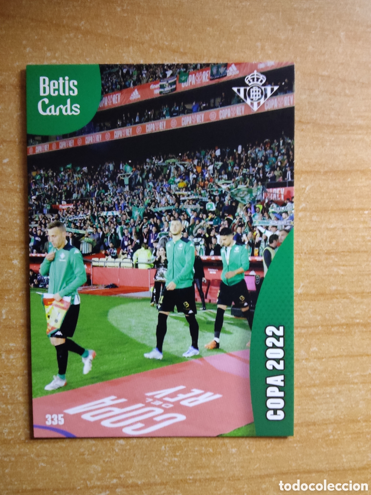 Cromos de f&uacute;tbol: 335 COPA 2022 REAL BETIS HOLY CARDS 2024 2025