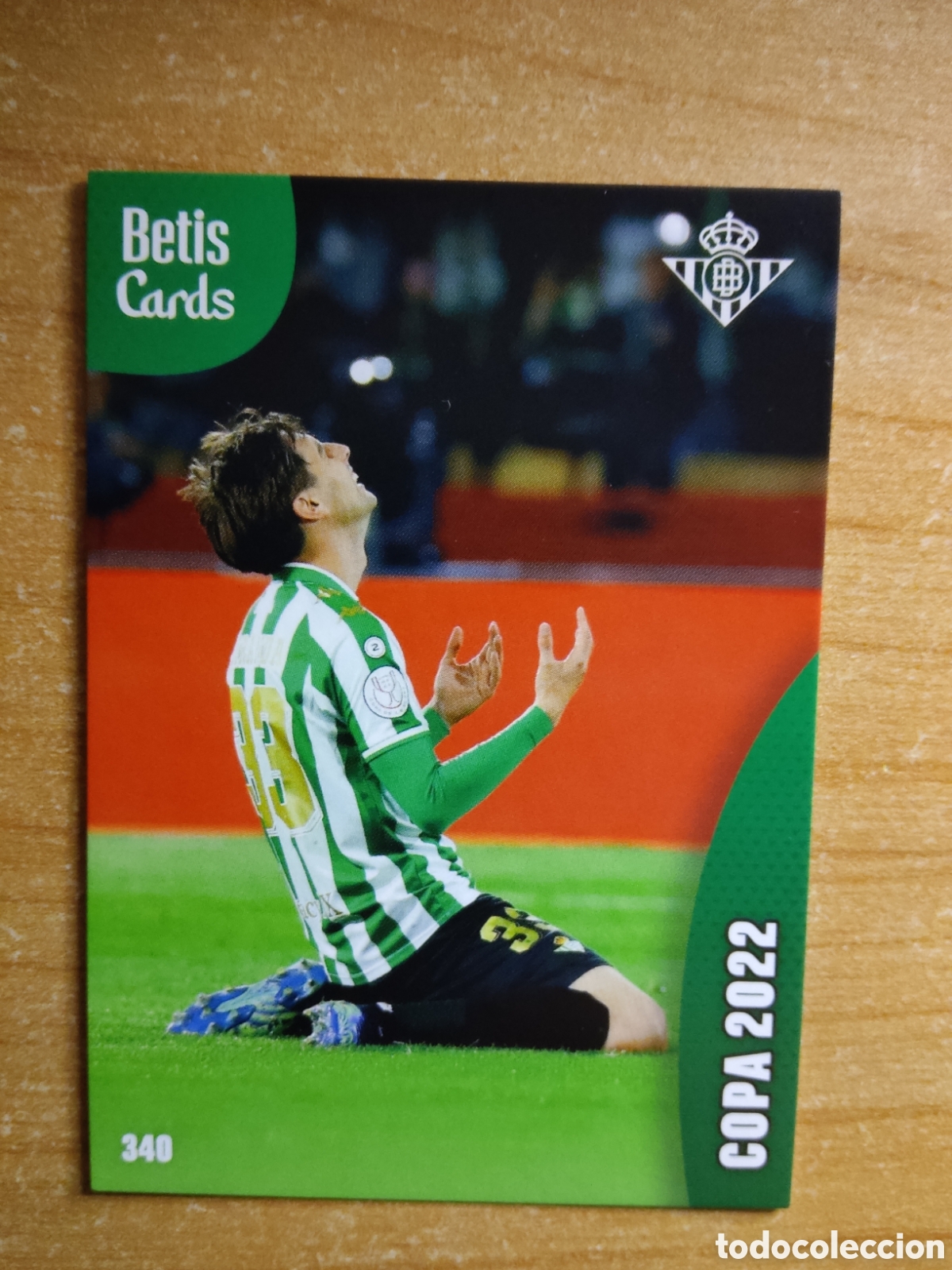 Cromos de f&uacute;tbol: 340 COPA 2022 REAL BETIS HOLY CARDS 2024 2025