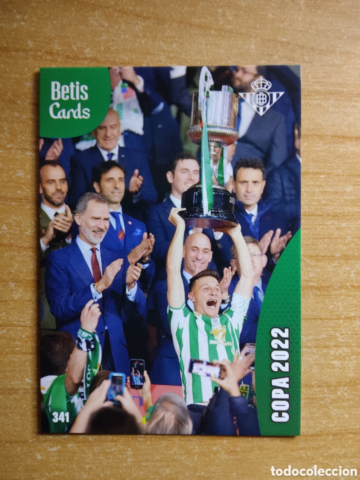 Cromos de f&uacute;tbol: 341 COPA 2022 REAL BETIS HOLY CARDS 2024 2025