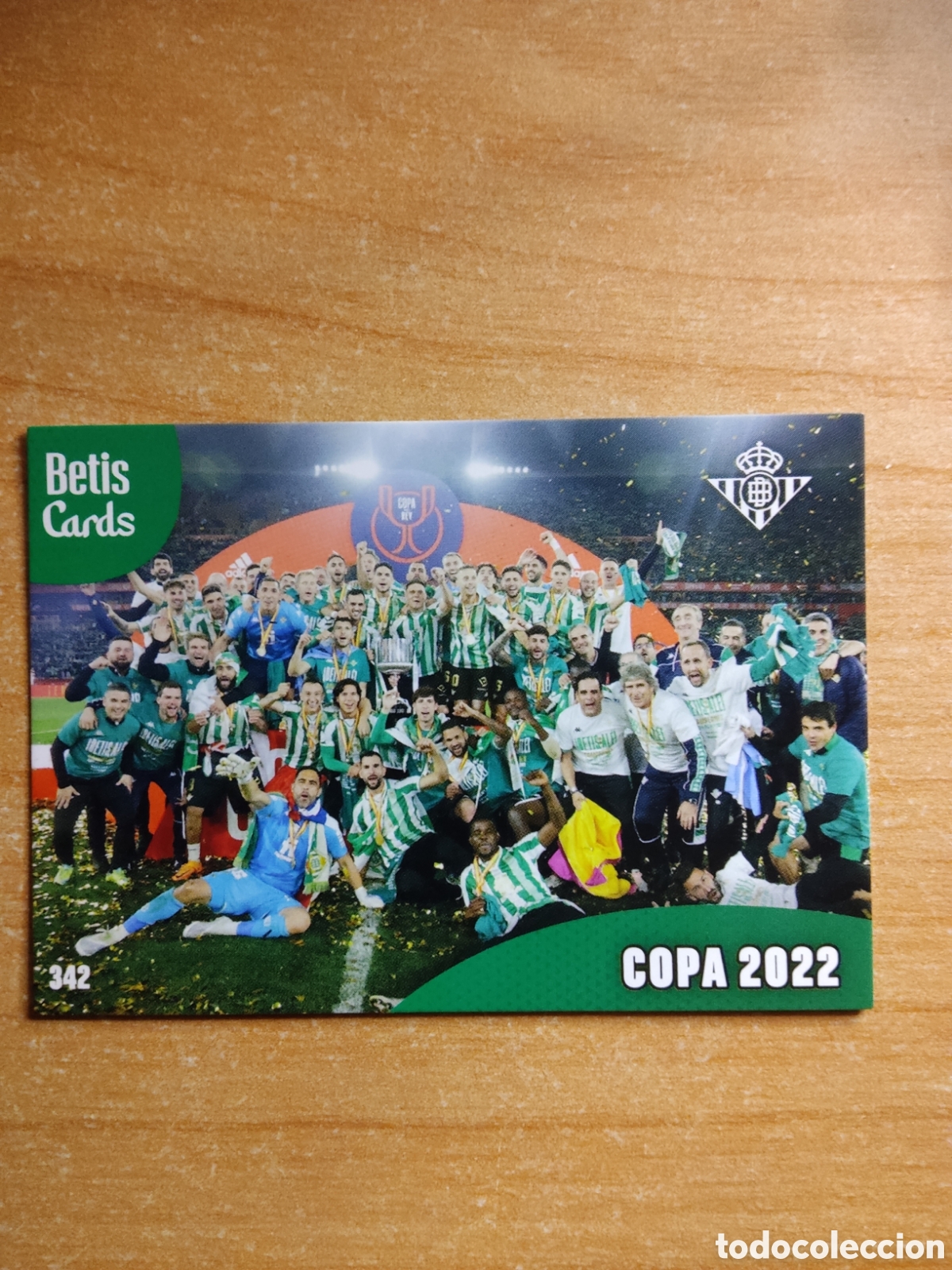 Cromos de f&uacute;tbol: 342 COPA 2022 REAL BETIS HOLY CARDS 2024 2025