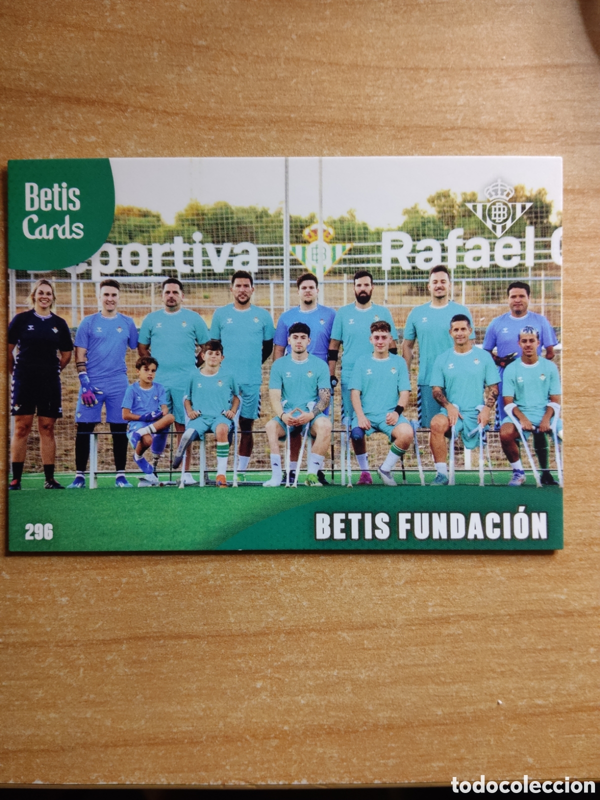 Cromos de f&uacute;tbol: 296 BETIS FUNDACION REAL BETIS HOLY CARDS 2024 2025