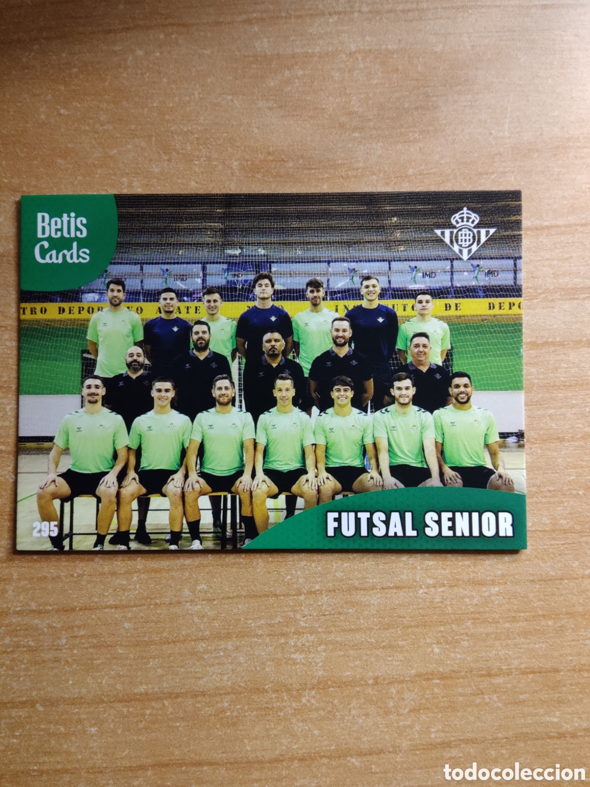Cromos de f&uacute;tbol: 295 FUTSAL SENIOR REAL BETIS HOLY CARDS 2024 2025