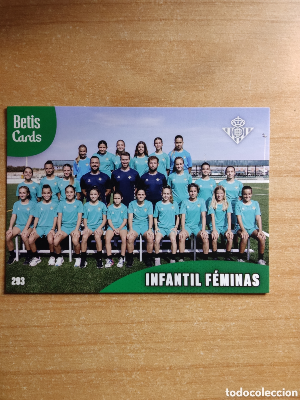 Cromos de f&uacute;tbol: 293 INFANTIL FEMINAS REAL BETIS HOLY CARDS 2024 2025