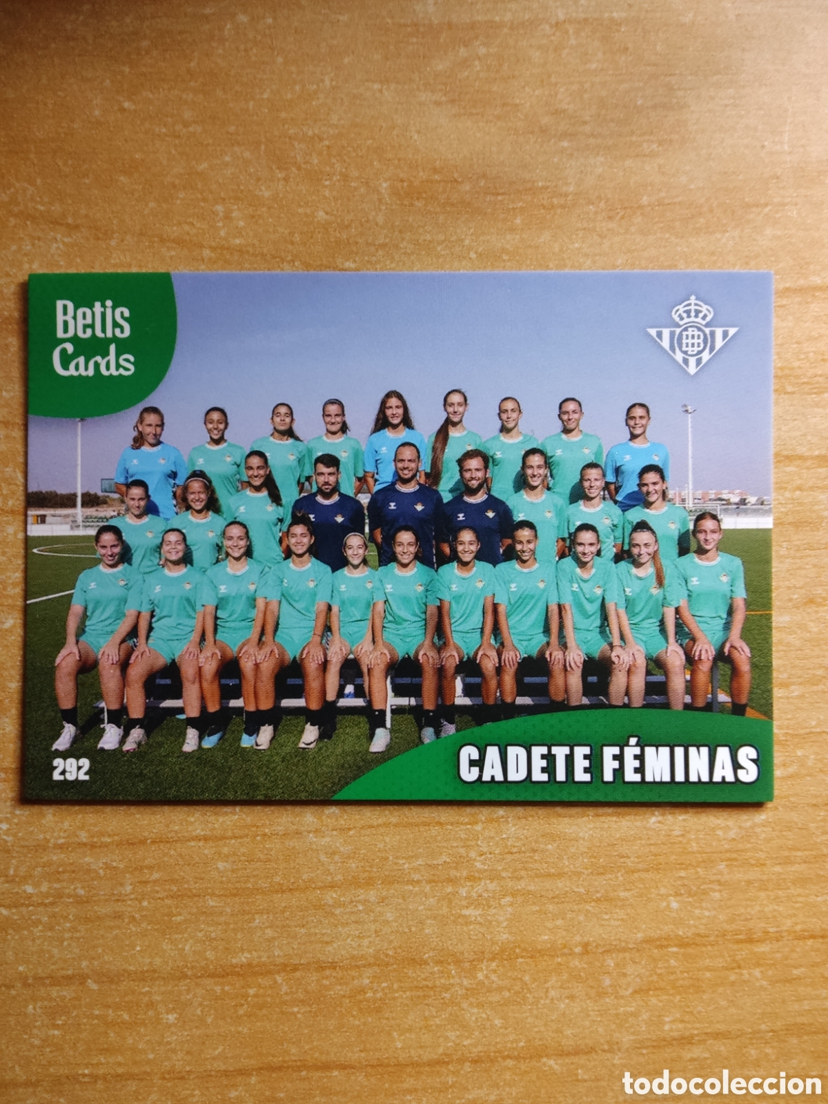 Cromos de f&uacute;tbol: 292 CADETE FEMINAS REAL BETIS HOLY CARDS 2024 2025