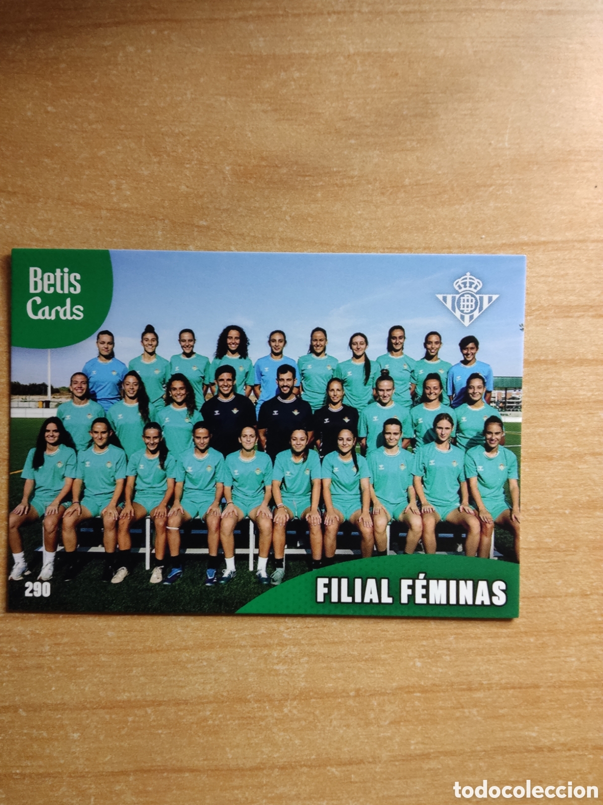 Cromos de f&uacute;tbol: 290 FILIAL FEMINAS REAL BETIS HOLY CARDS 2024 2025