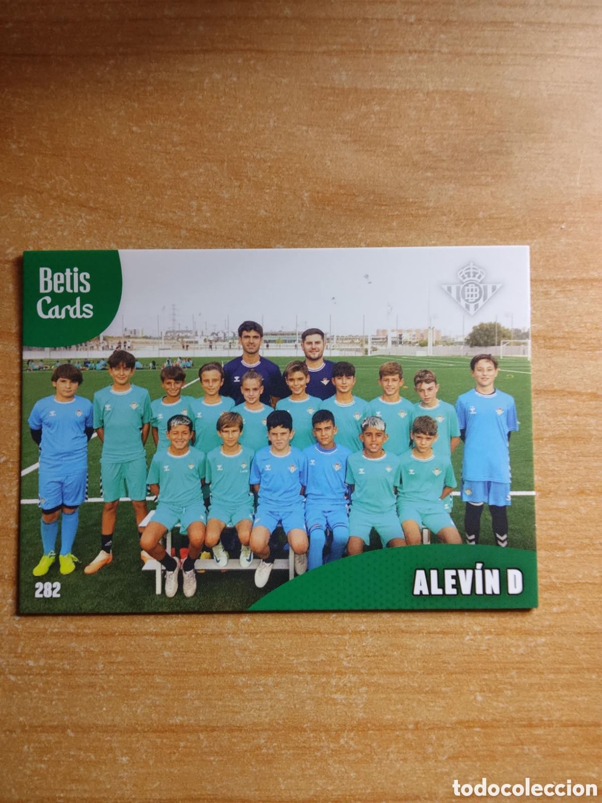 Cromos de f&uacute;tbol: 282 ALEVIN D REAL BETIS HOLY CARDS 2024 2025