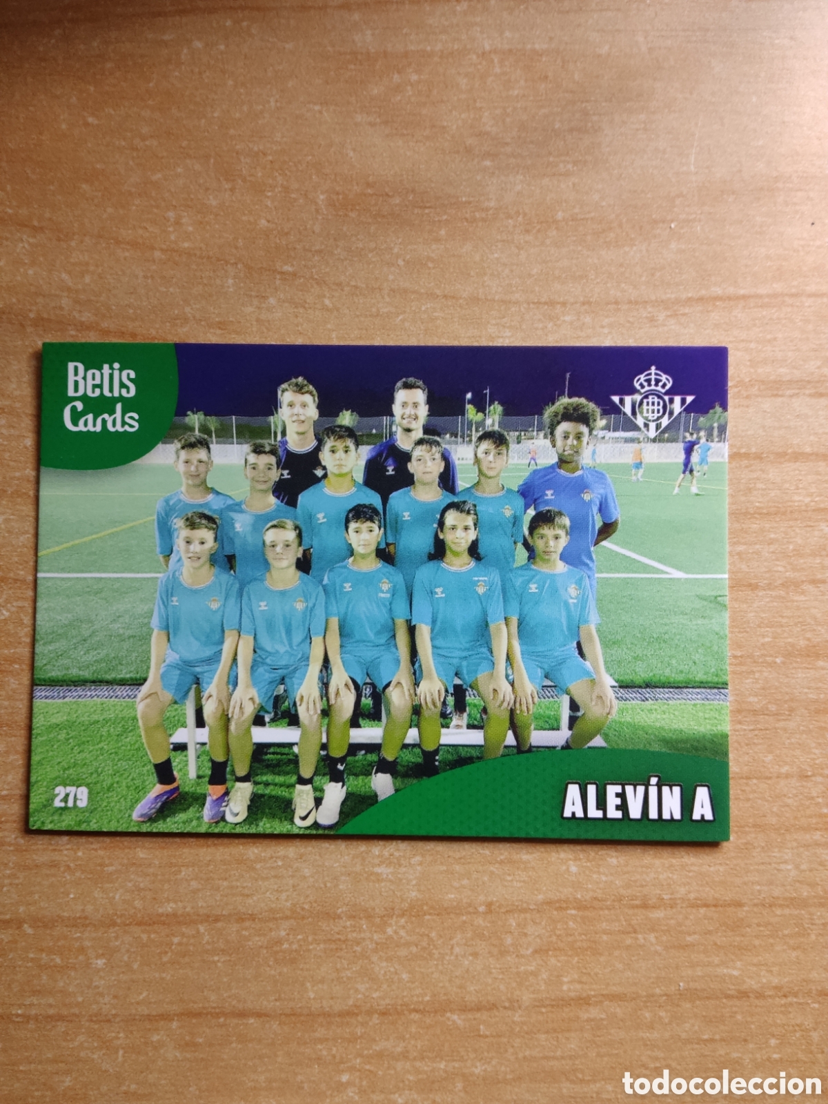 Cromos de f&uacute;tbol: 279 ALEVIN A REAL BETIS HOLY CARDS 2024 2025