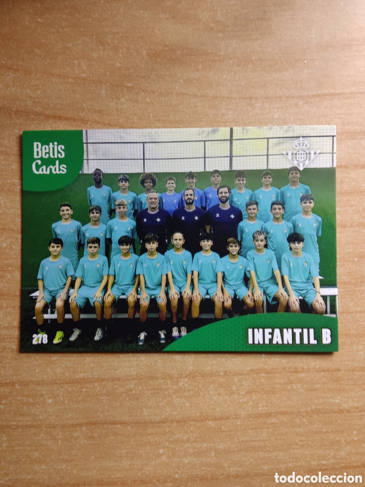 Cromos de f&uacute;tbol: 278 INFANTIL B REAL BETIS HOLY CARDS 2024 2025