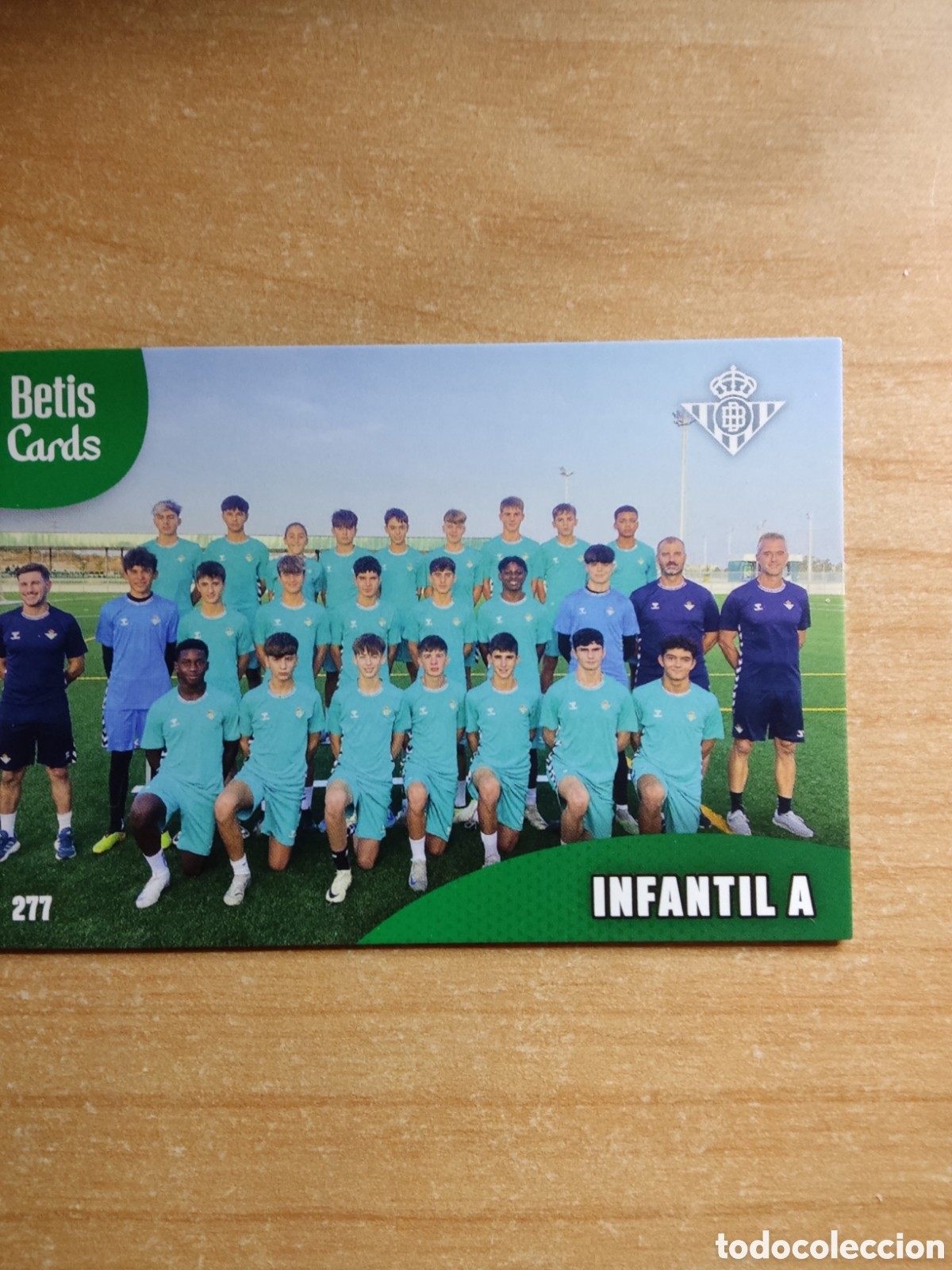 Cromos de f&uacute;tbol: 277 INFANTIL A REAL BETIS HOLY CARDS 2024 2025
