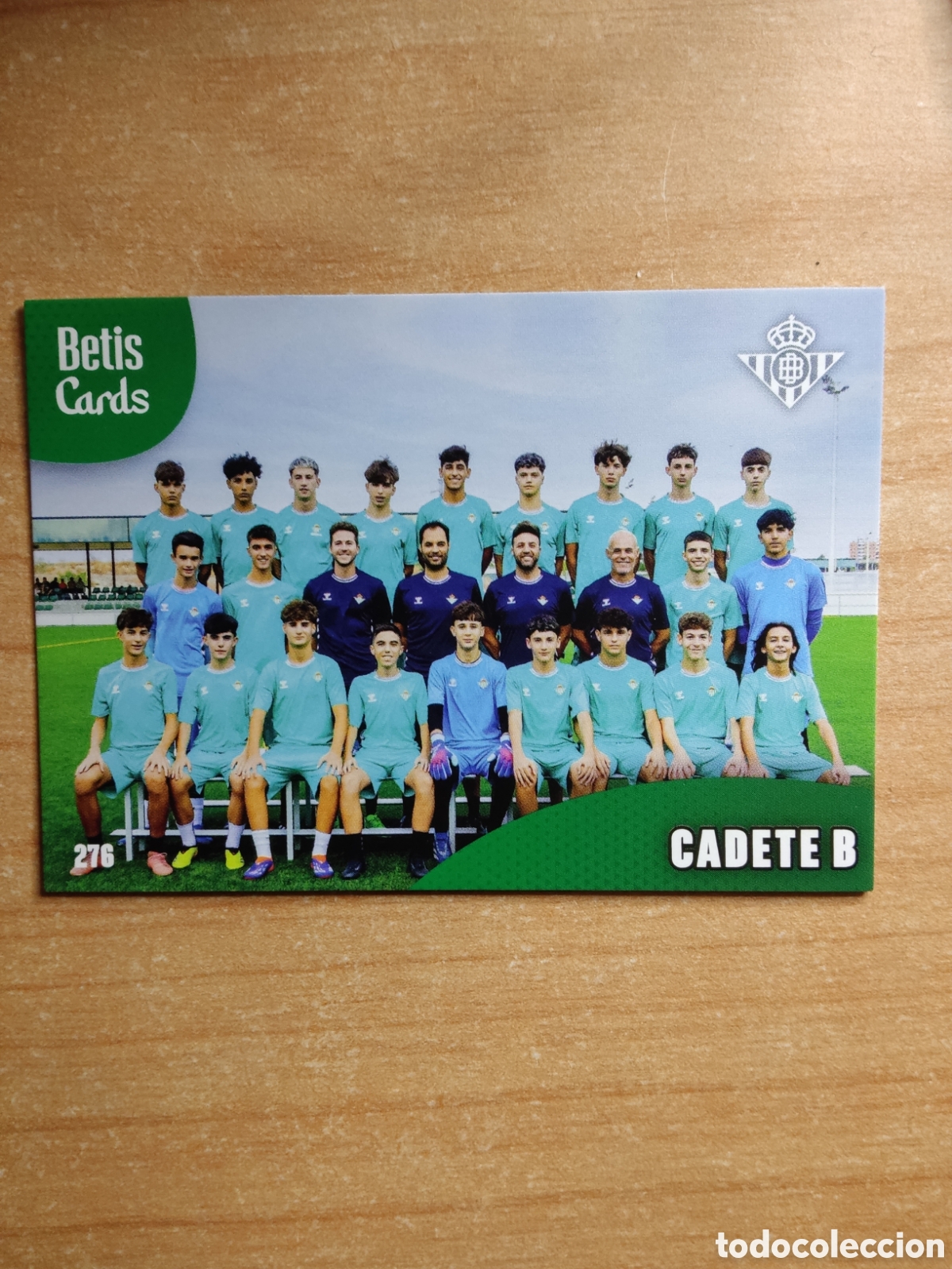 Cromos de f&uacute;tbol: 276 CADETE B REAL BETIS HOLY CARDS 2024 2025
