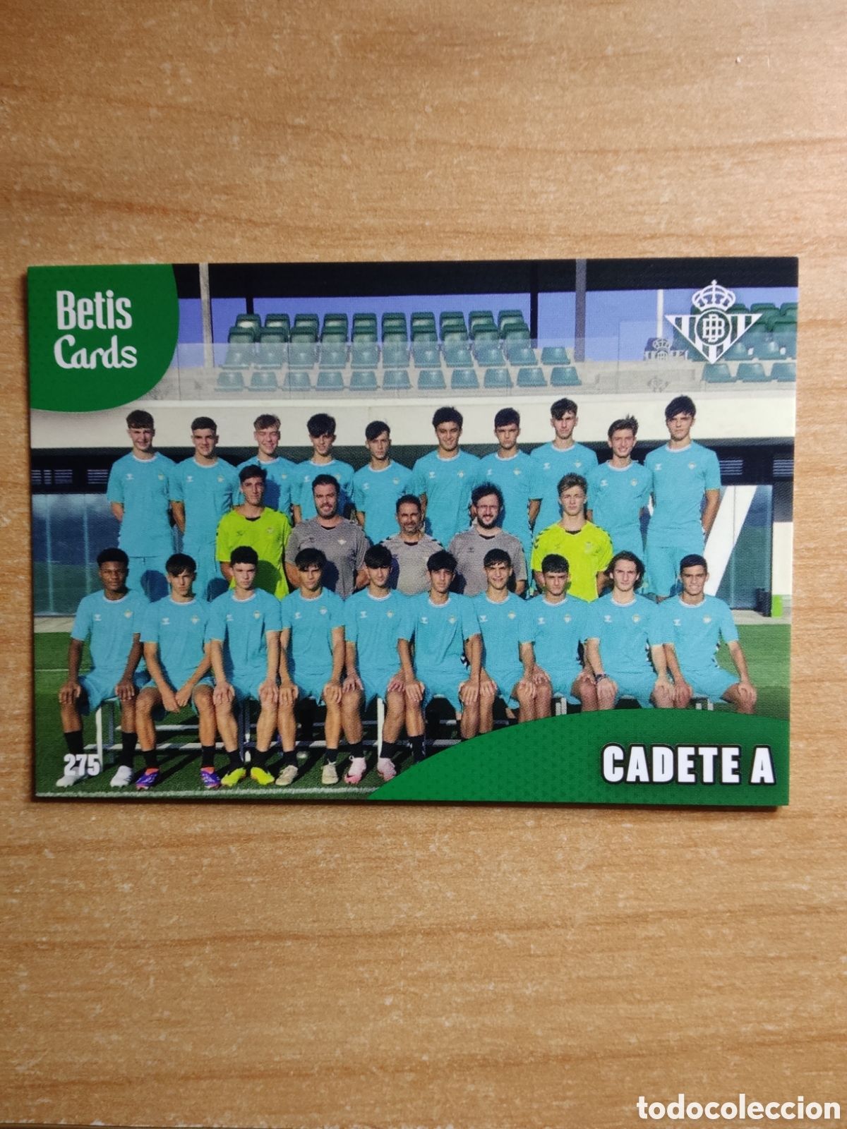 Cromos de f&uacute;tbol: 275 CADETE A REAL BETIS HOLY CARDS 2024 2025