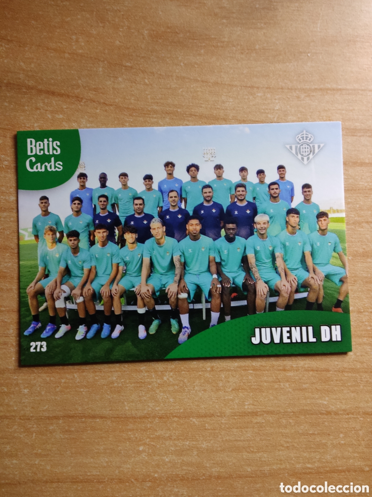 Cromos de f&uacute;tbol: 273 JUVENIL DH REAL BETIS HOLY CARDS 2024 2025