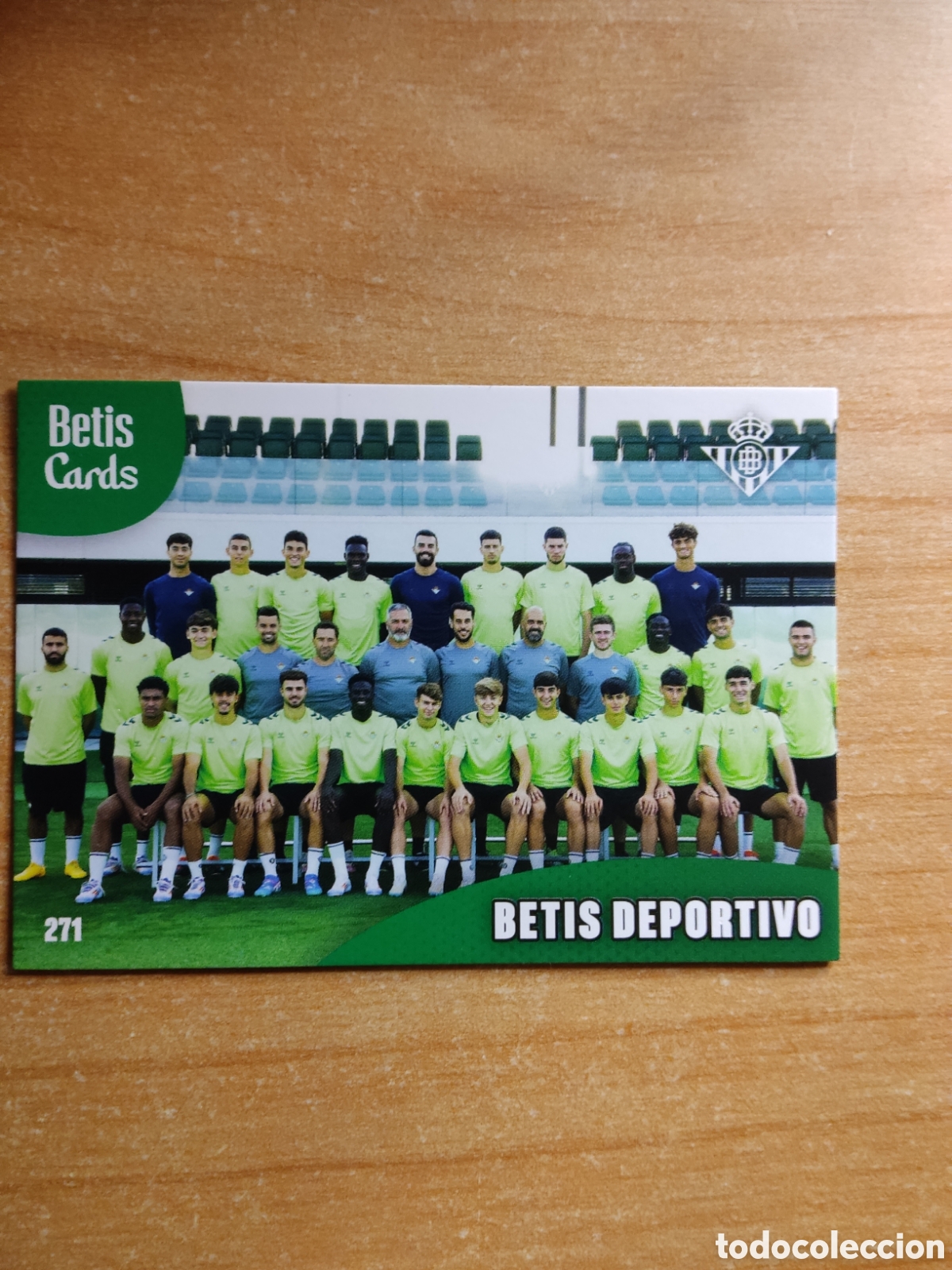 Cromos de f&uacute;tbol: 271 BETIS DEPORTIVO REAL BETIS HOLY CARDS 2024 2025
