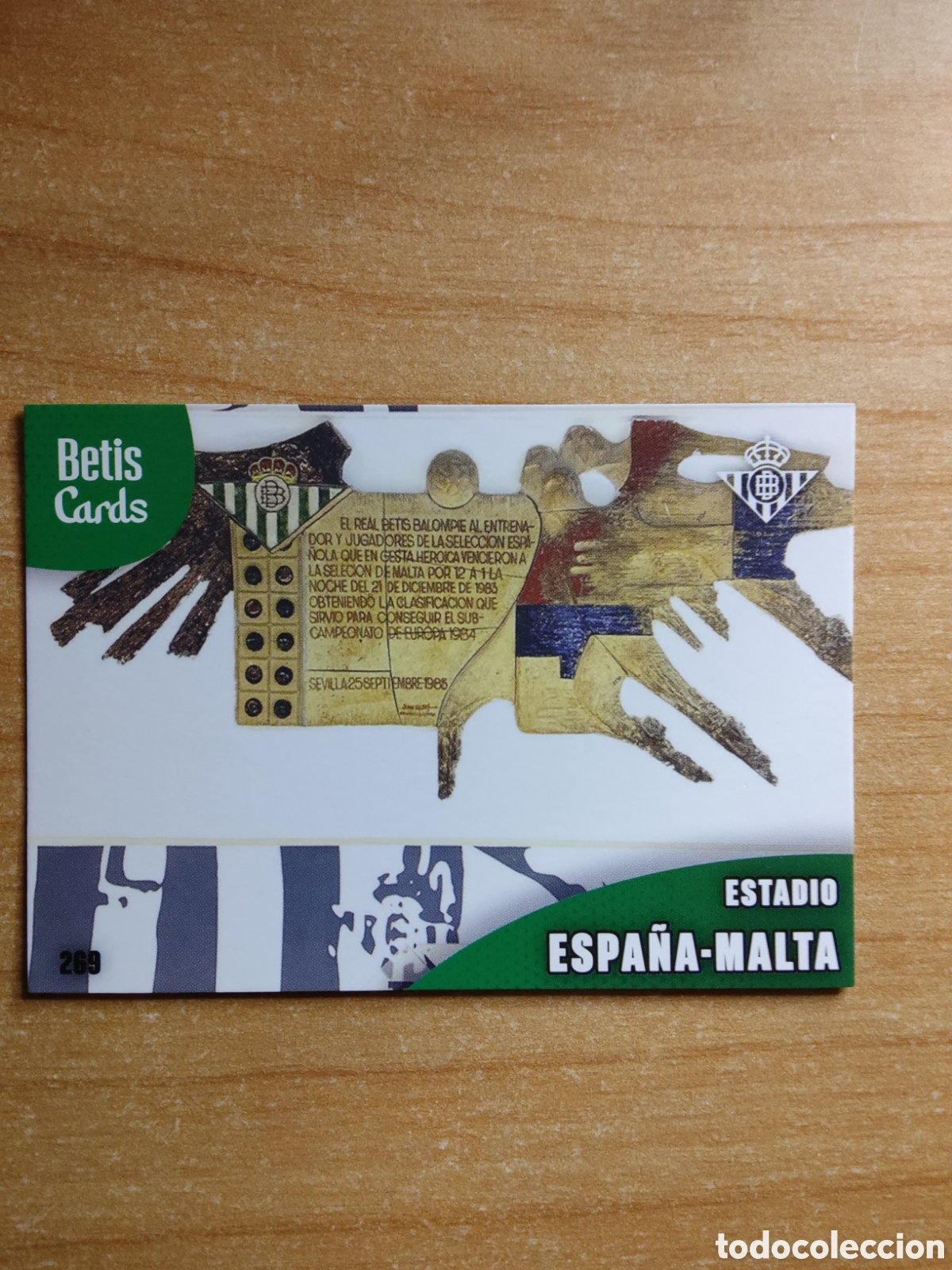 Cromos de f&uacute;tbol: 269 ESTADIO ESPA&Ntilde;A MALTA REAL BETIS HOLY CARDS 2024 2025