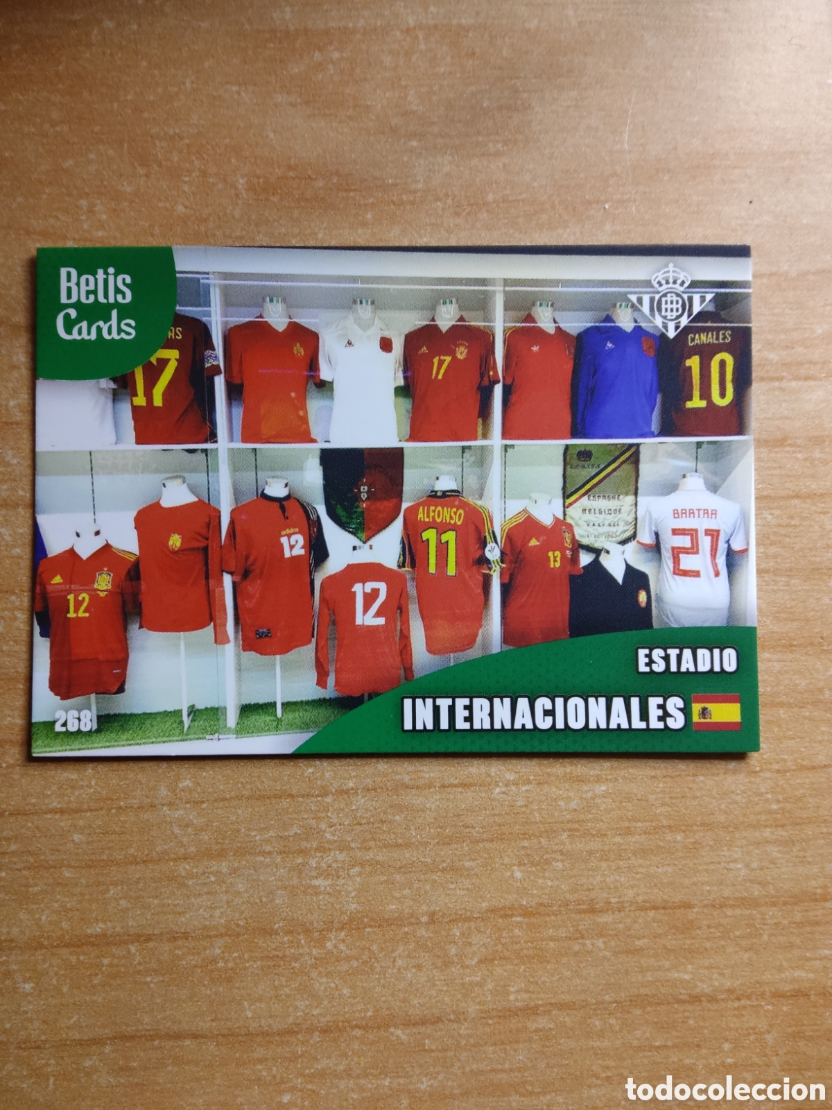 Cromos de f&uacute;tbol: 268 ESPA&Ntilde;A INTERNACIONALES REAL BETIS HOLY CARDS 2024 2025