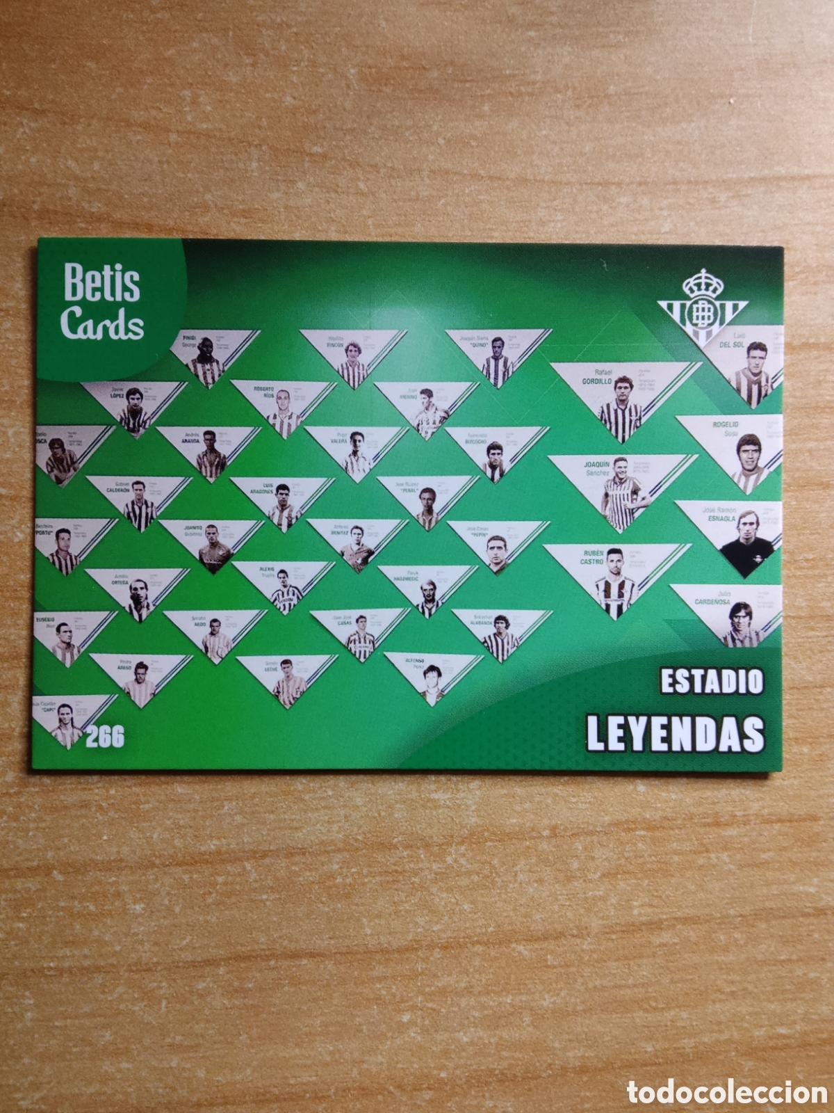 Cromos de f&uacute;tbol: 266 ESTADIO LEYENDAS REAL BETIS HOLY CARDS 2024 2025