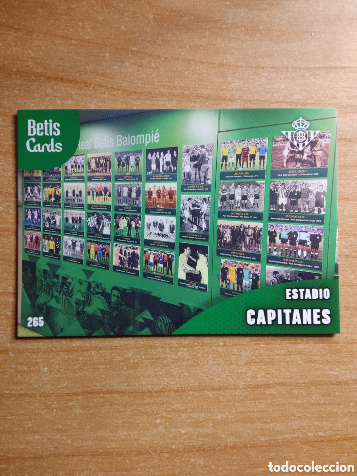 Cromos de f&uacute;tbol: 265 ESTADIO CAPITANES REAL BETIS HOLY CARDS 2024 2025