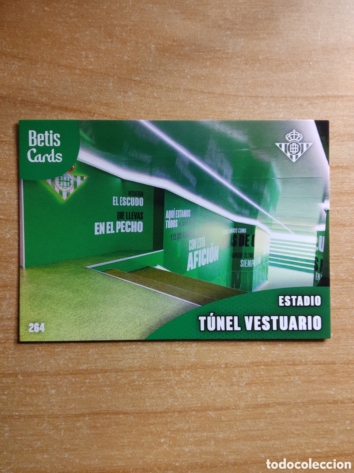 Cromos de f&uacute;tbol: 264 ESTADIO T&Uacute;NEL VESTUARIO REAL BETIS HOLY CARDS 2024 2025