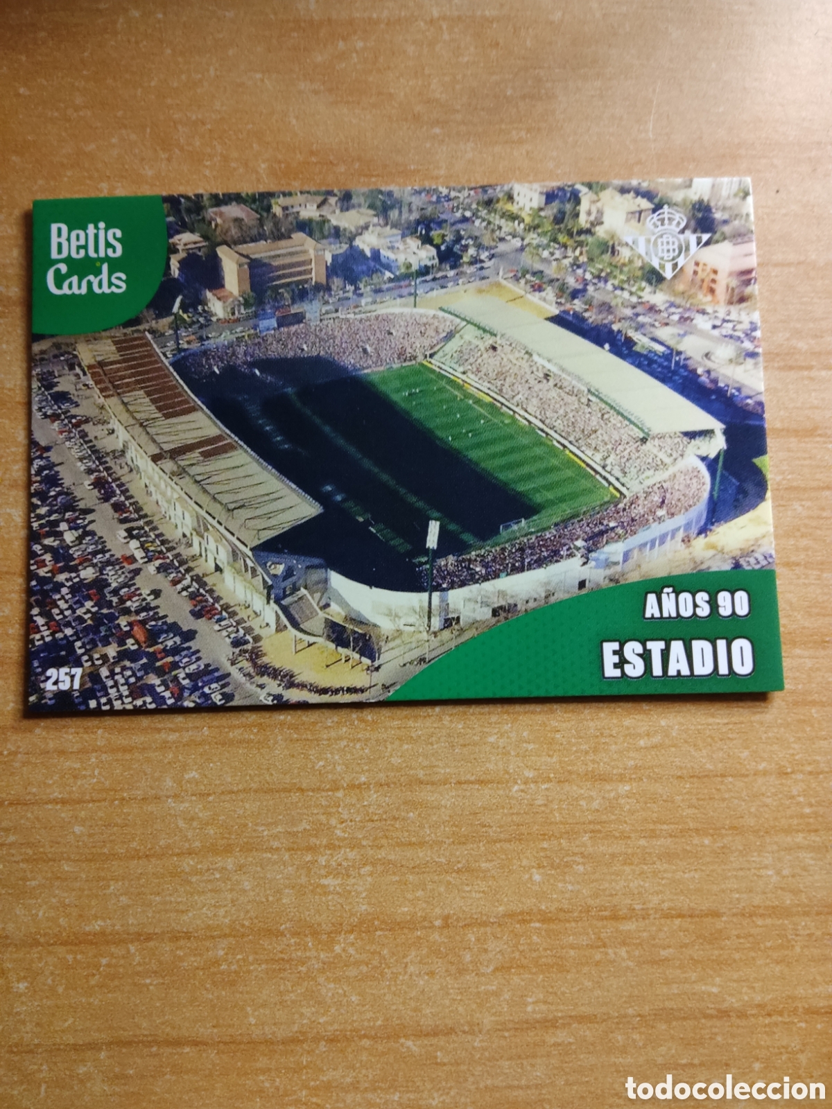 Cromos de f&uacute;tbol: 257 ESTADIO A&Ntilde;OS 90 REAL BETIS HOLY CARDS 2024 2025