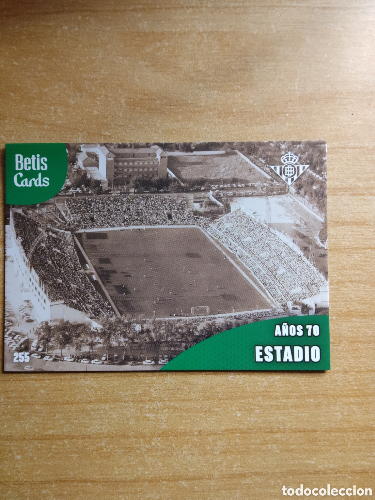 Cromos de f&uacute;tbol: 255 ESTADIO A&Ntilde;OS 70 REAL BETIS HOLY CARDS 2024 2025