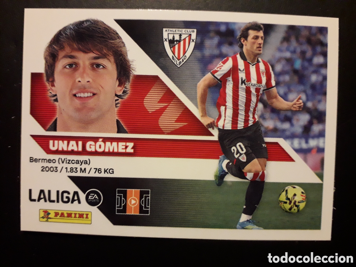 Cromos de f&uacute;tbol: UNAI G&Oacute;MEZ ATHLETIC DE BILBAO N&deg; 13 ED ESTE 2026 2027 26 27 SIN PEGAR PEDIDO M&Iacute;NIMO 3&euro;