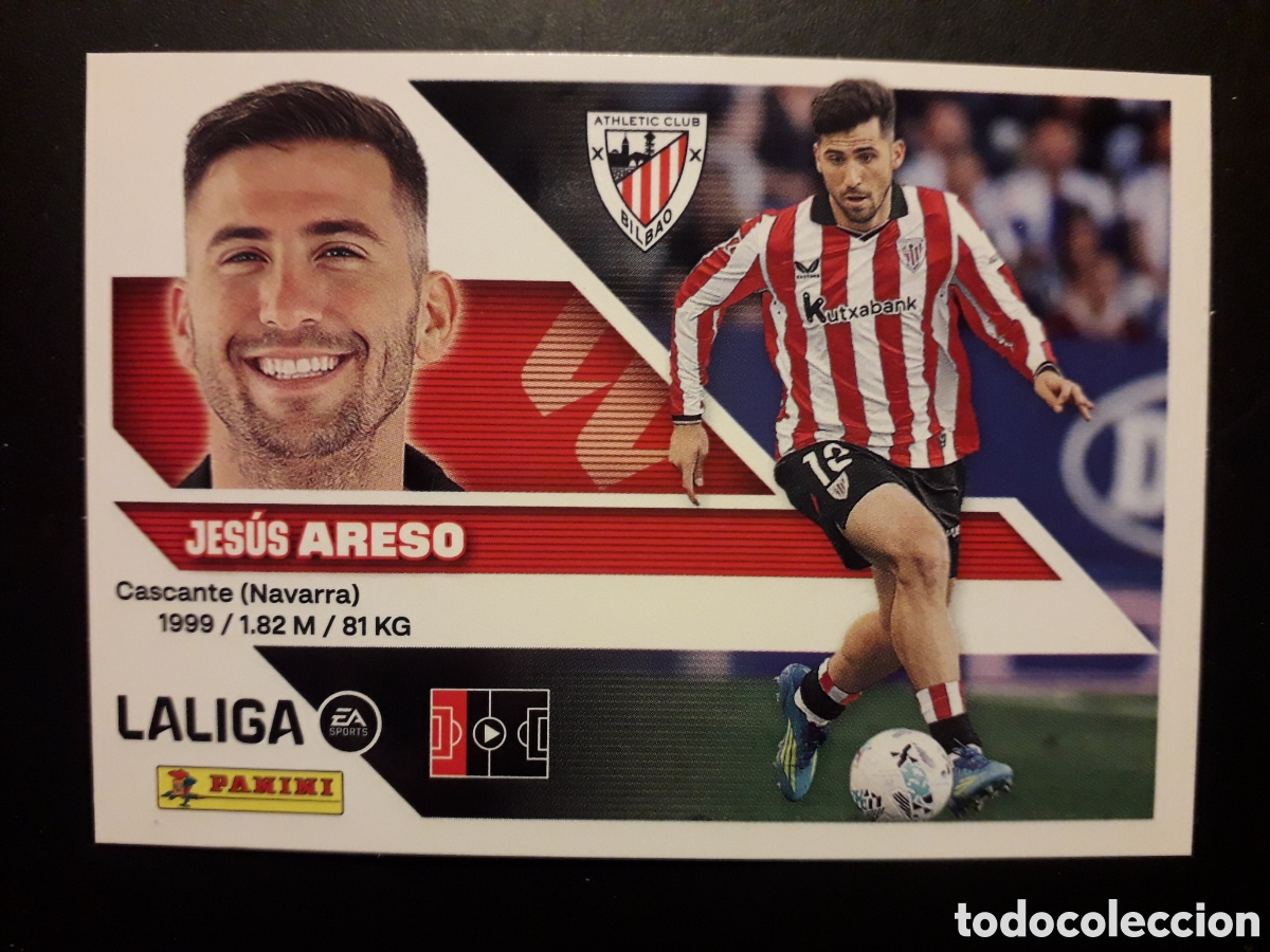 Cromos de f&uacute;tbol: ARESO ATHLETIC DE BILBAO N&deg; 5 ED ESTE 2026 2027 26 27 SIN PEGAR PEDIDO M&Iacute;NIMO 3&euro;