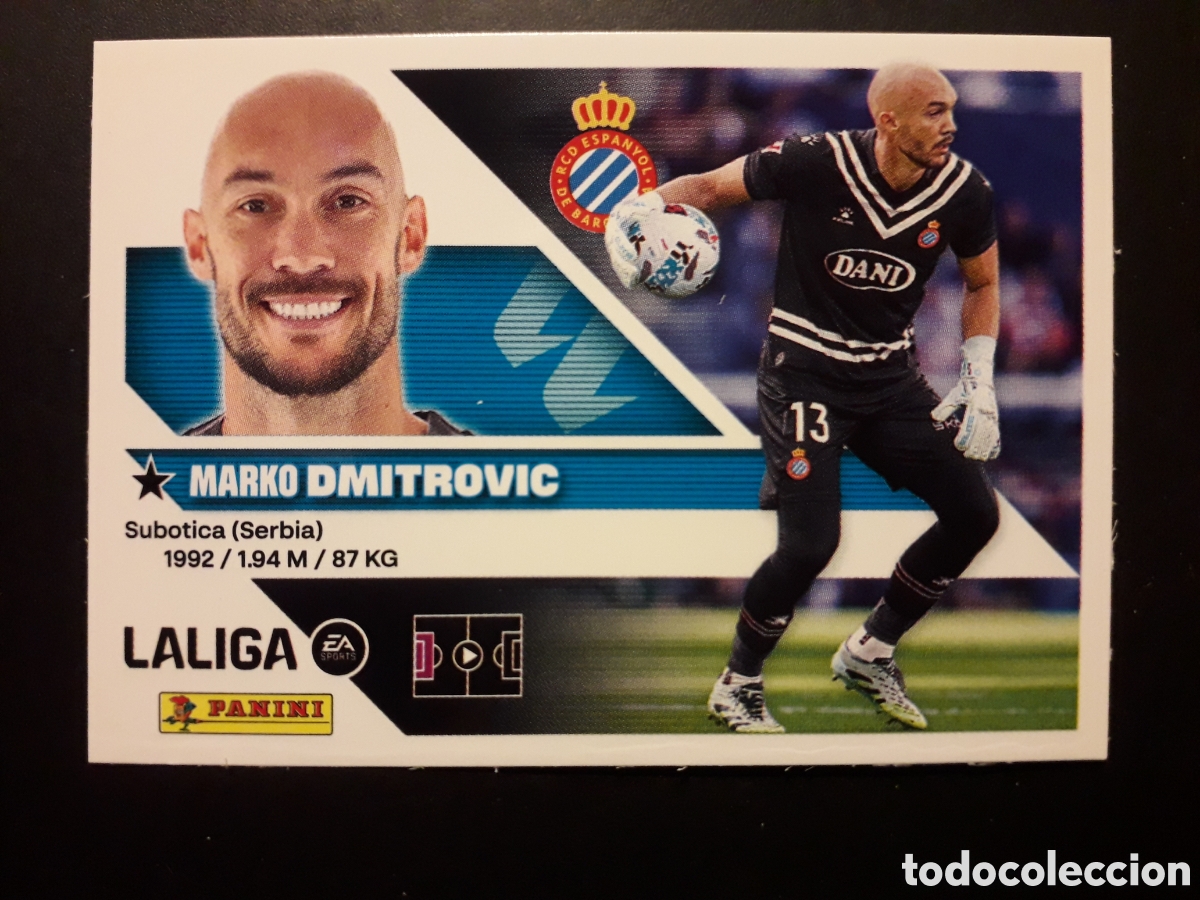 Cromos de f&uacute;tbol: DIMITROVIC RCD ESPA&Ntilde;OL/ESPANYOL N&deg; 3 ED ESTE 2026 2027 26 27 SIN PEGAR PEDIDO M&Iacute;NIMO 3&euro;