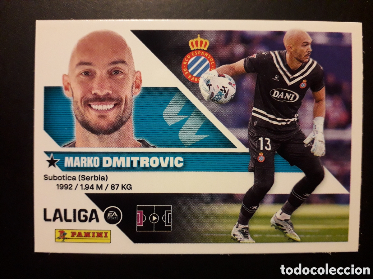 Cromos de f&uacute;tbol: DIMITROVIC RCD ESPA&Ntilde;OL/ESPANYOL N&deg; 3 ED ESTE 2026 2027 26 27 SIN PEGAR PEDIDO M&Iacute;NIMO 3&euro;