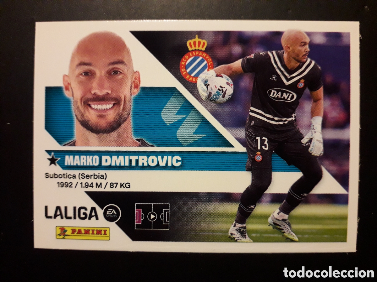 Cromos de f&uacute;tbol: DIMITROVIC RCD ESPA&Ntilde;OL/ESPANYOL N&deg; 3 ED ESTE 2026 2027 26 27 SIN PEGAR PEDIDO M&Iacute;NIMO 3&euro;