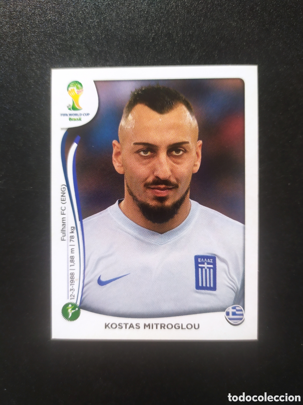 Cromos de f&uacute;tbol: Mundial FIFA Brasil 2014 Panini Nitroglou n&deg; 221 Grecia