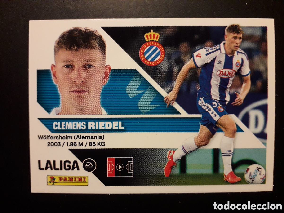 Cromos de f&uacute;tbol: RIEDEL RCD ESPA&Ntilde;OL/ESPANYOL N&deg; 6 ED ESTE 2026 2027 26 27 SIN PEGAR PEDIDO M&Iacute;NIMO 3&euro;