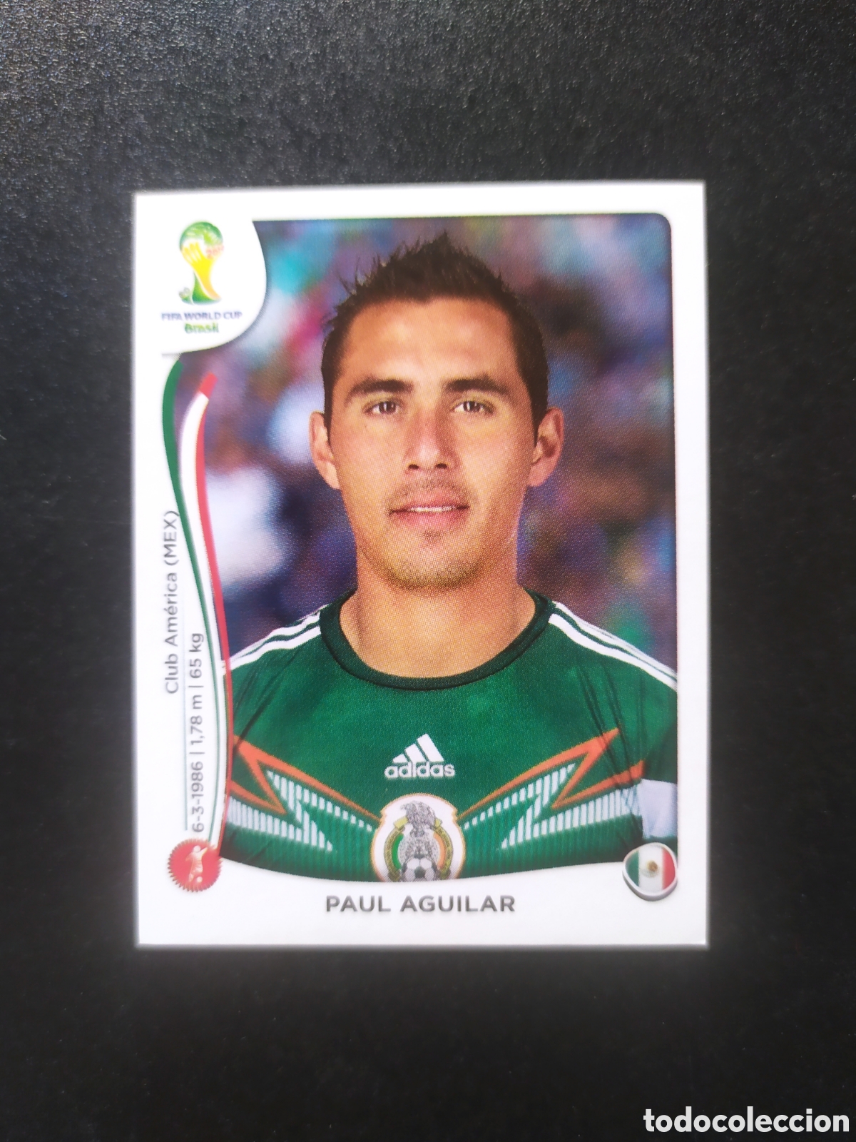 Cromos de f&uacute;tbol: Mundial FIFA Brasil 2014 Panini Aguilar n&deg; 77 M&eacute;xico