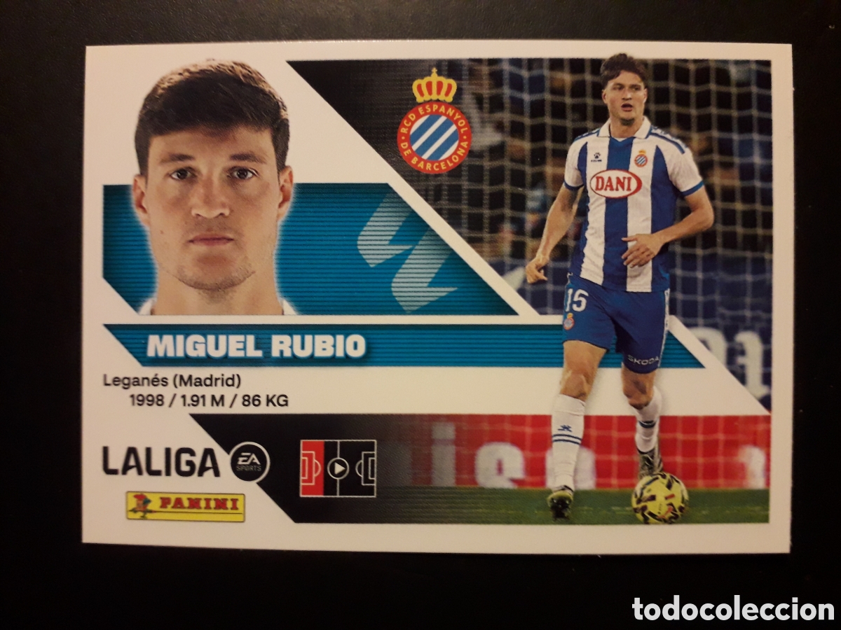 Cromos de f&uacute;tbol: MIGUEL RUBIO RCD ESPA&Ntilde;OL/ESPANYOL N&deg; 9 ED ESTE 2026 2027 26 27 SIN PEGAR PEDIDO M&Iacute;NIMO 3&euro;