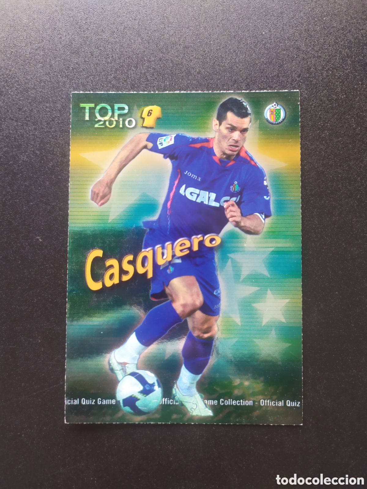 Cromos de f&uacute;tbol: Mundicromo fichas Liga 2009 2010 09 10 Casquero top brillo jaspeado n&deg; 593 Getafe